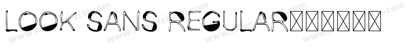 Look Sans Regular字体转换